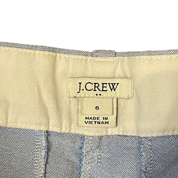 J. Crew Shorts Size 6 Blue 100% Cotton Womens Casual Pockets Short 31X3.5 - Picture 7 of 8